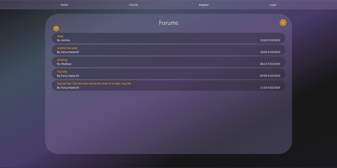Basic Forums
